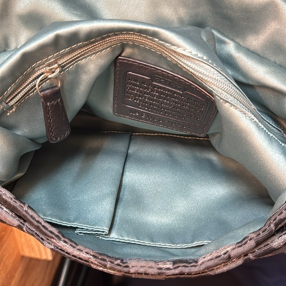 Coach Kristen signature embroidered shoulder bag Purse color black - Picture 5 of 6